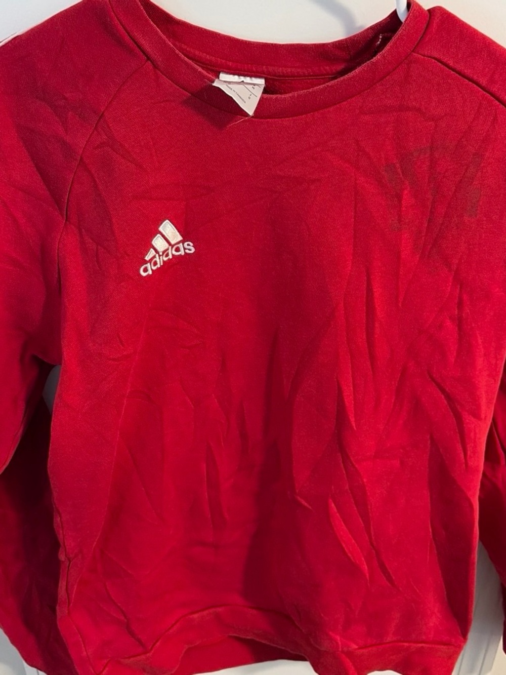 adidas Red Crewneck Sweatshirt
